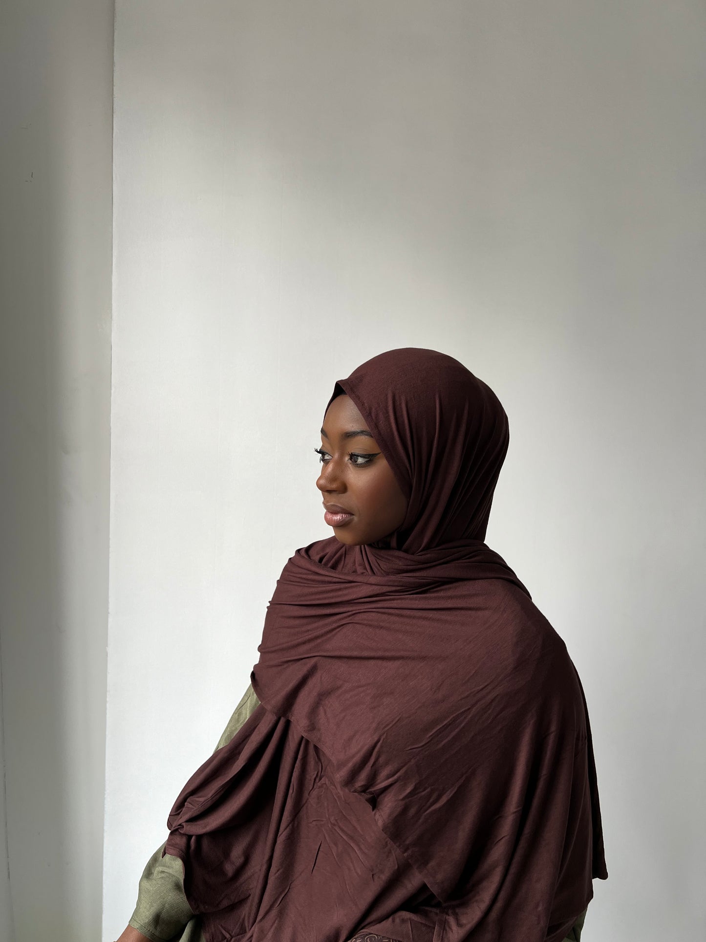 Chocolate Brown Premium Essential Jersey Hijab