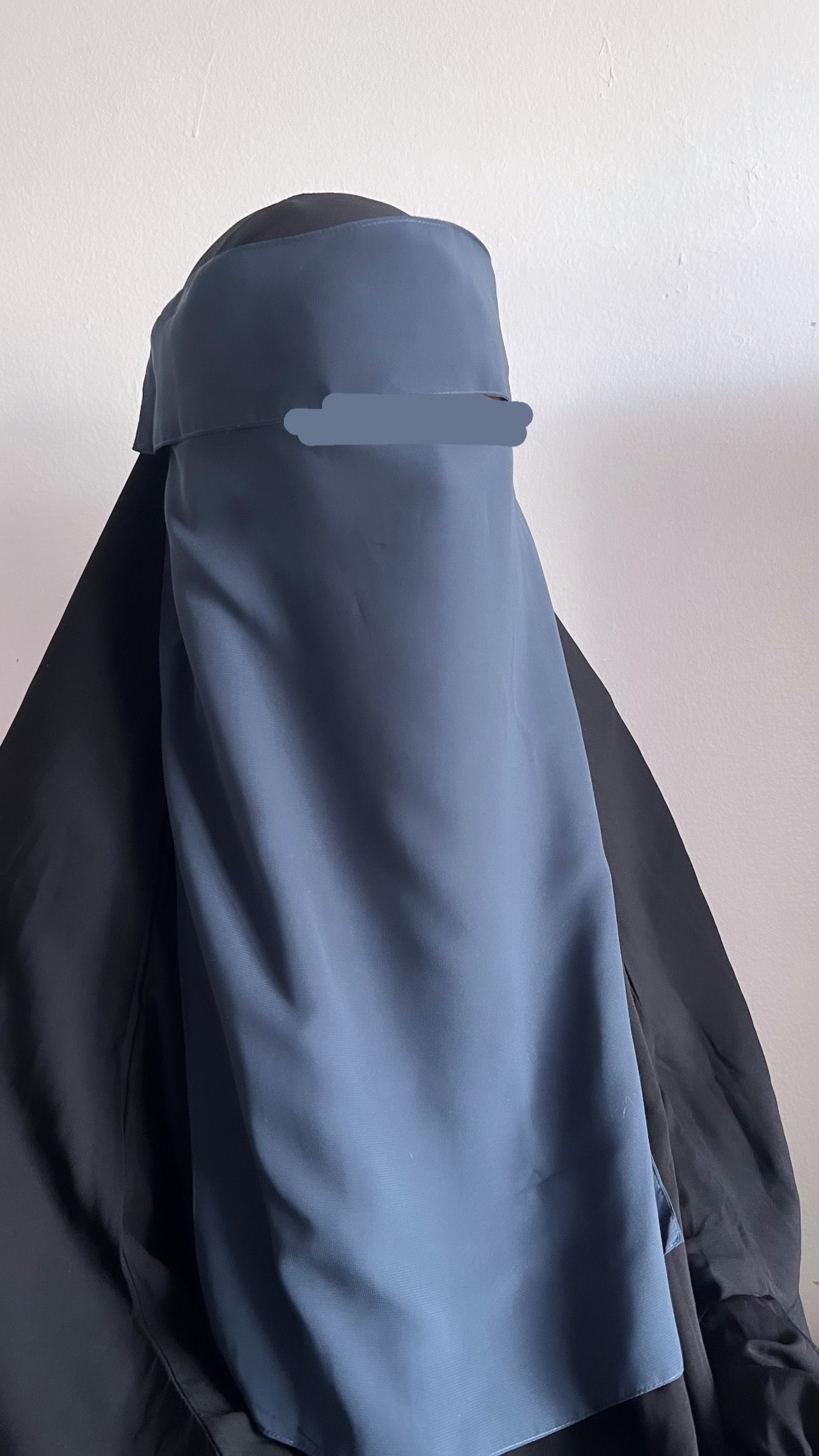 Teal Long Single layer niqab