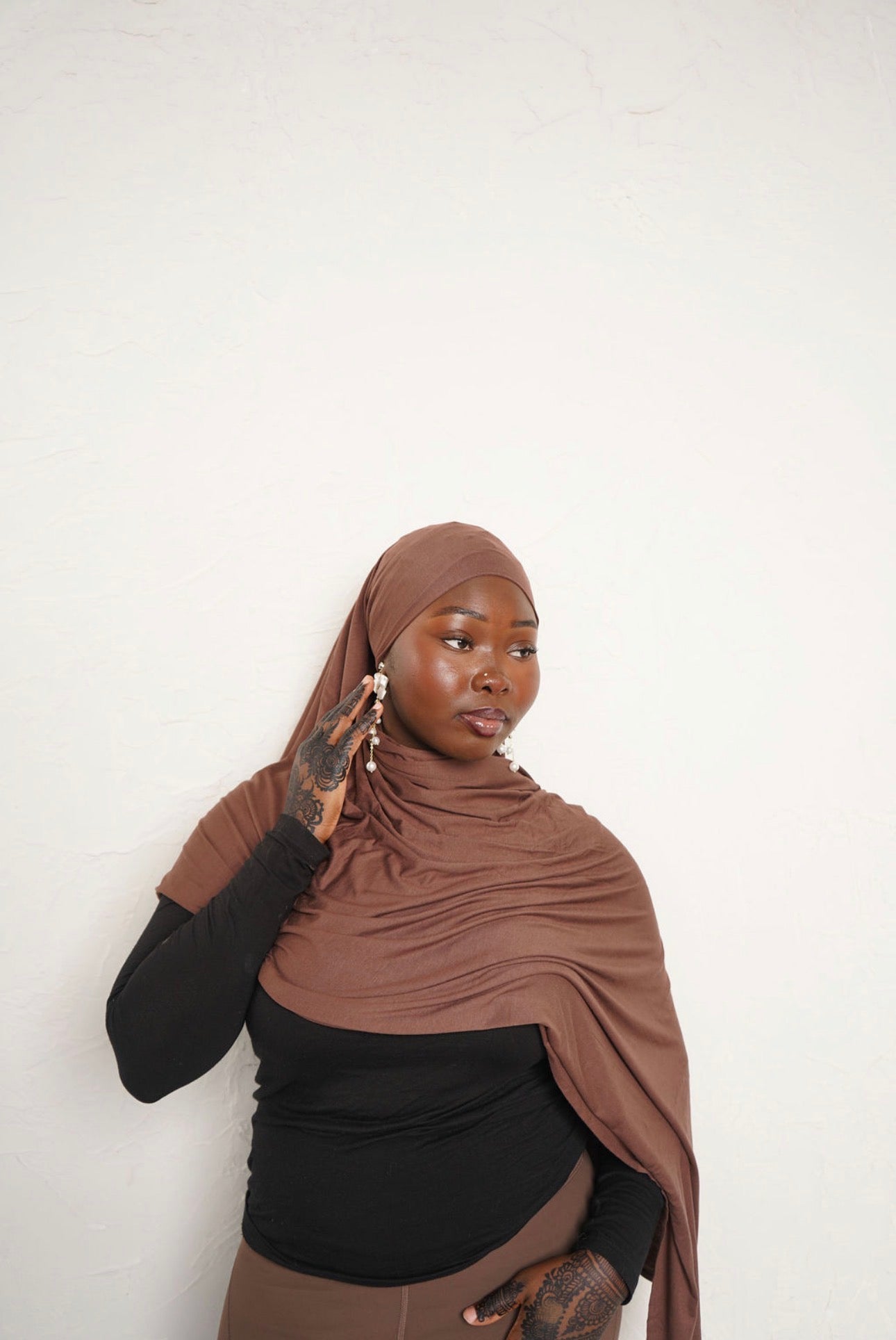 Chocolate Brown Premium Essential Jersey Hijab