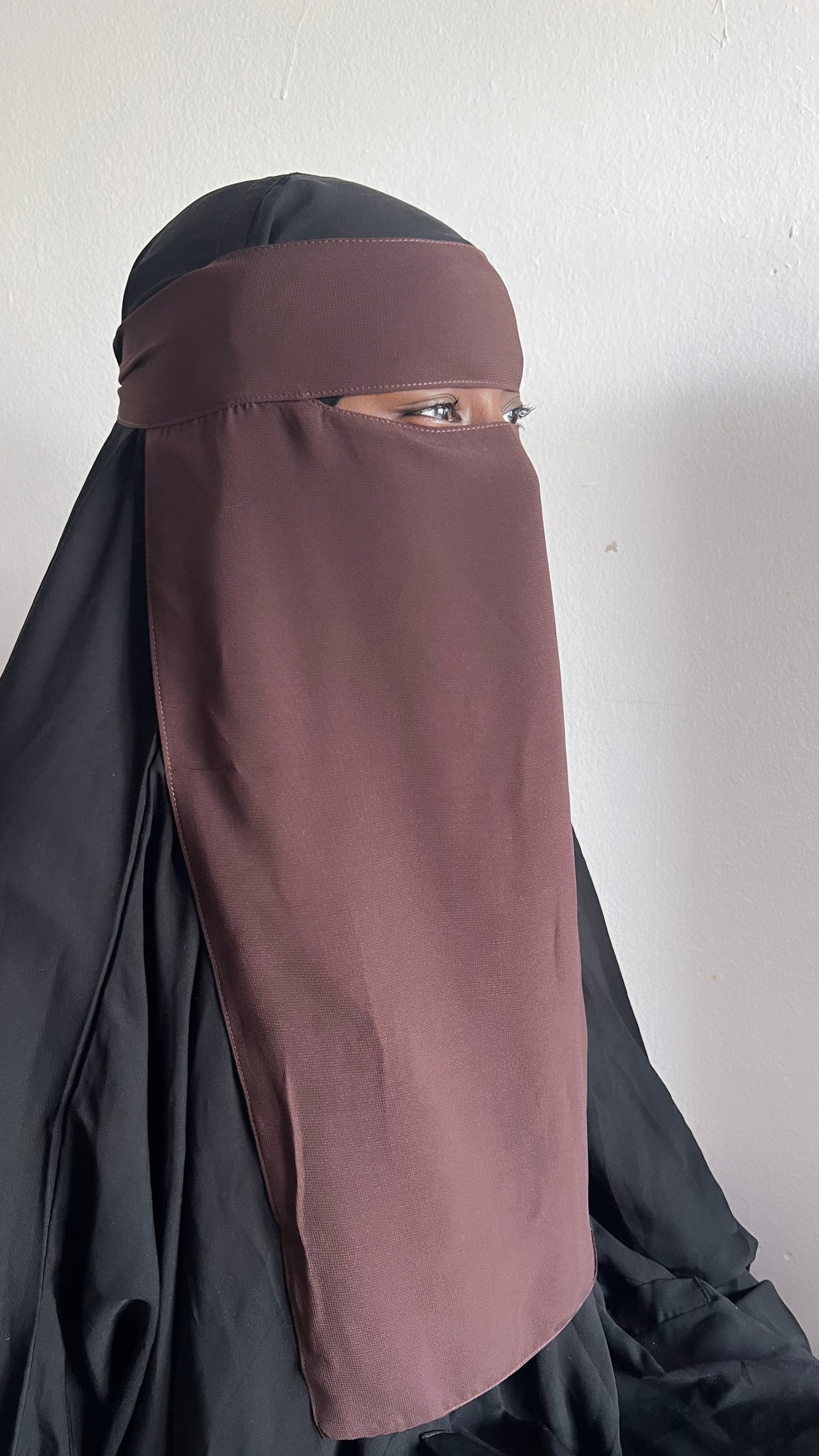 Mocha Single Layer Niqab