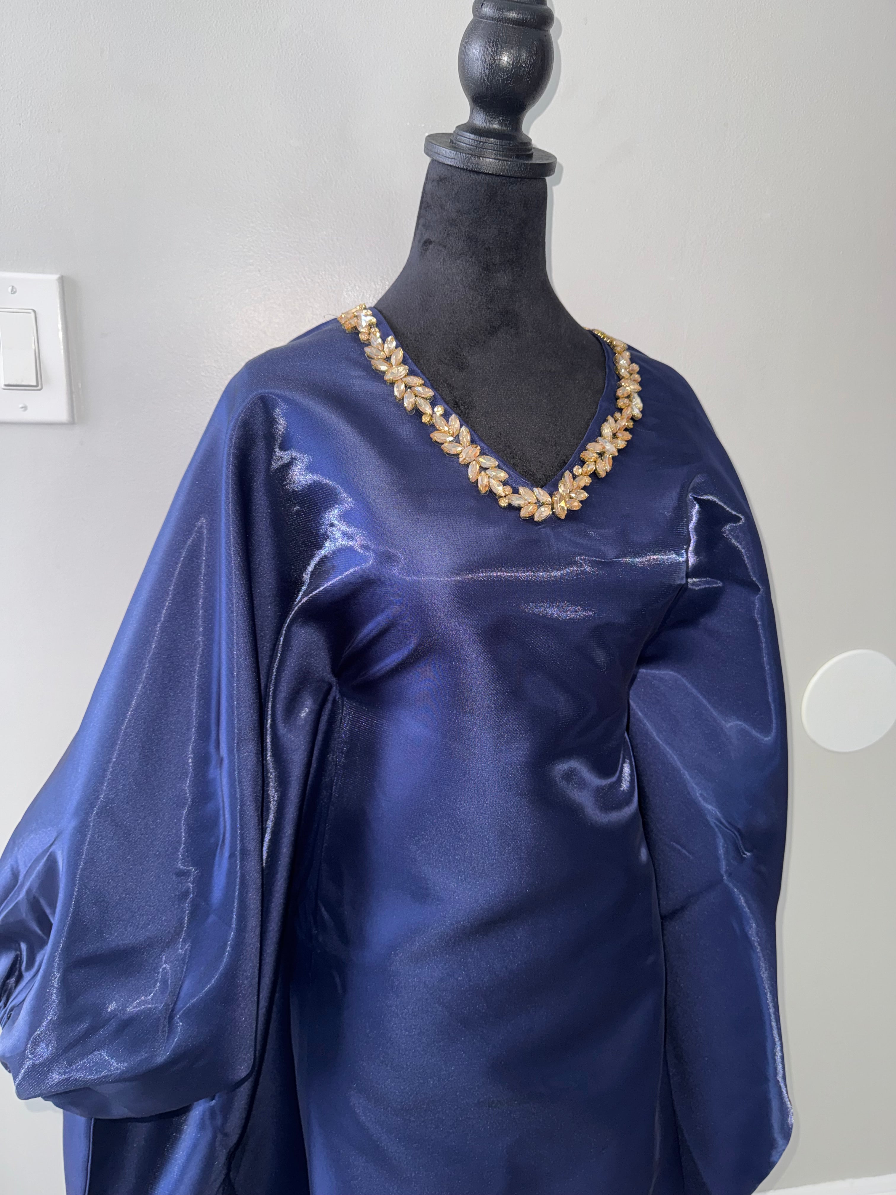 Navy Gold Stone Set