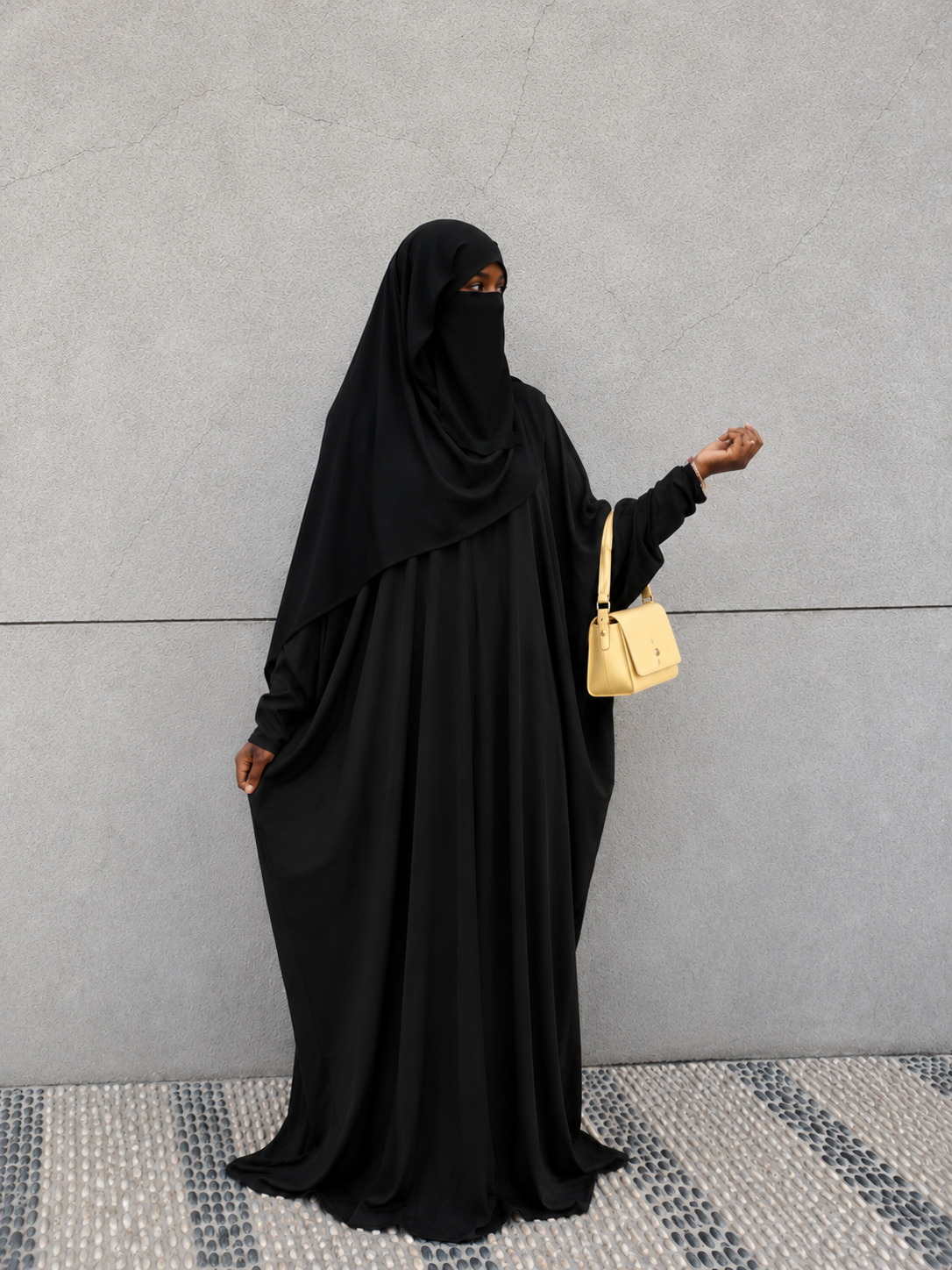Black Nida Butterfly Abaya