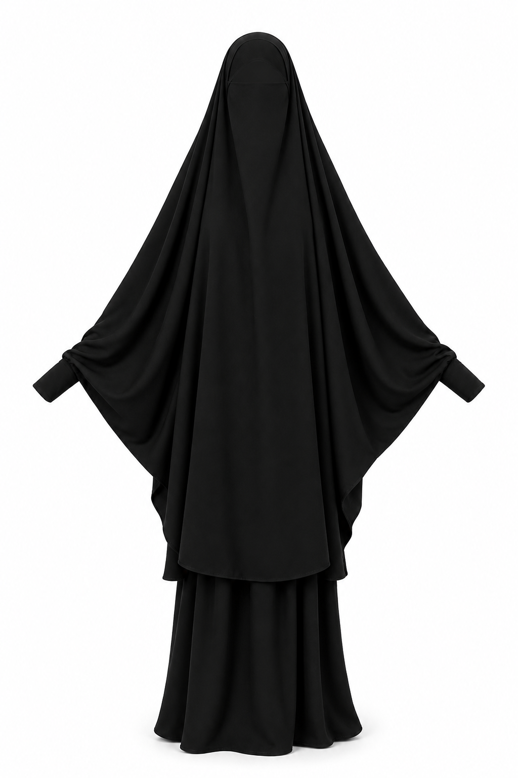 Black Jilbab Set