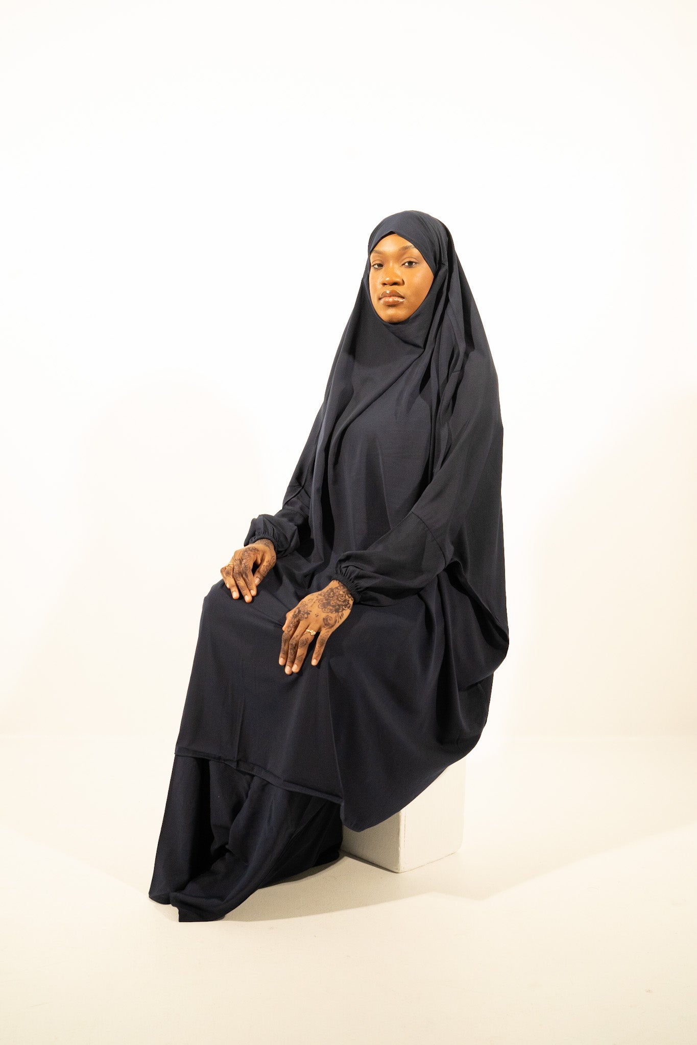 Navy Blue Huda Set