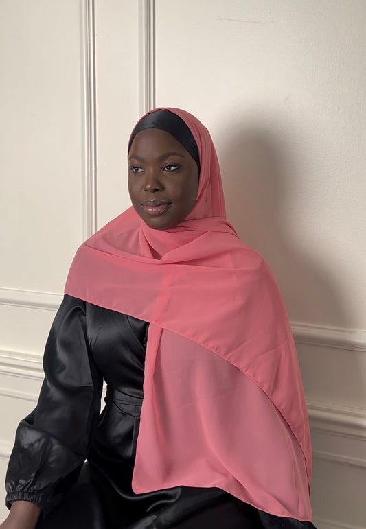 Pink Lemonade Chiffon Hijab