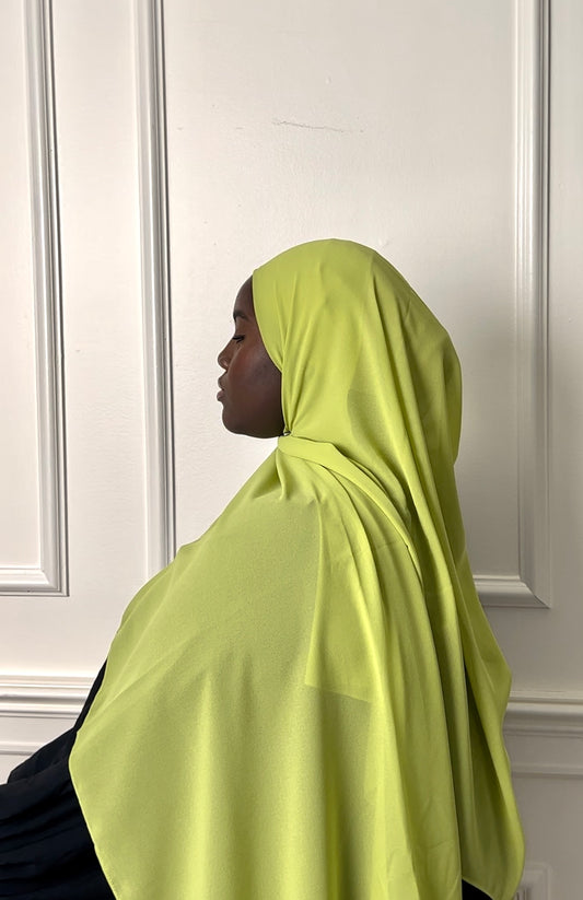 Lime Green Chiffon Hijab