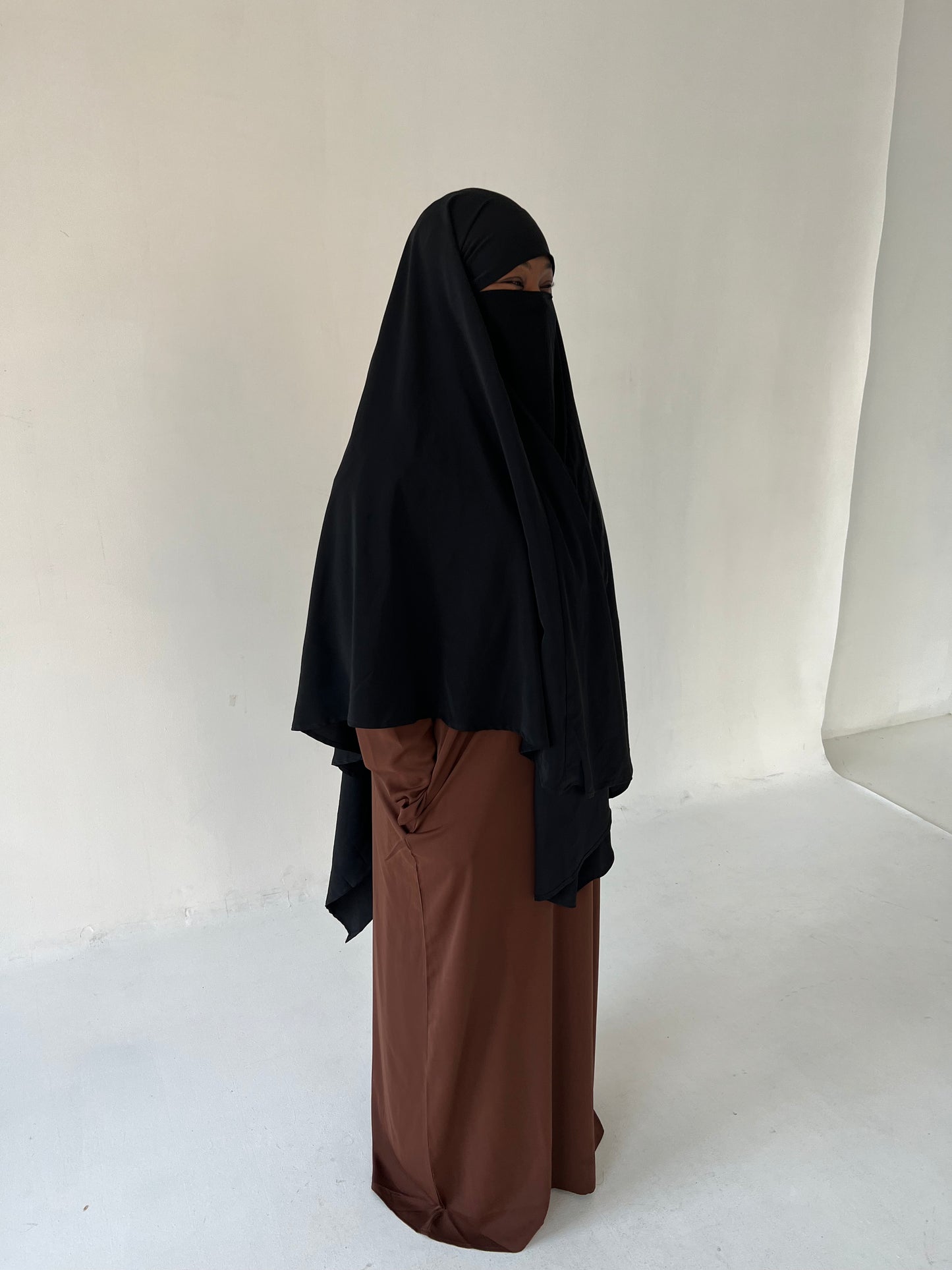Brown Pocketed Lila Abaya