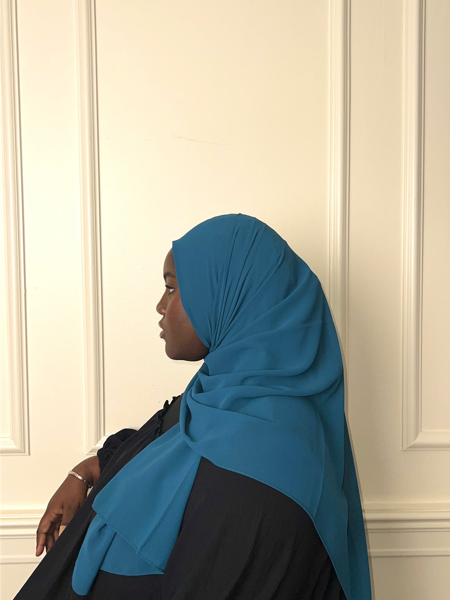 Teal Chiffon Hijab