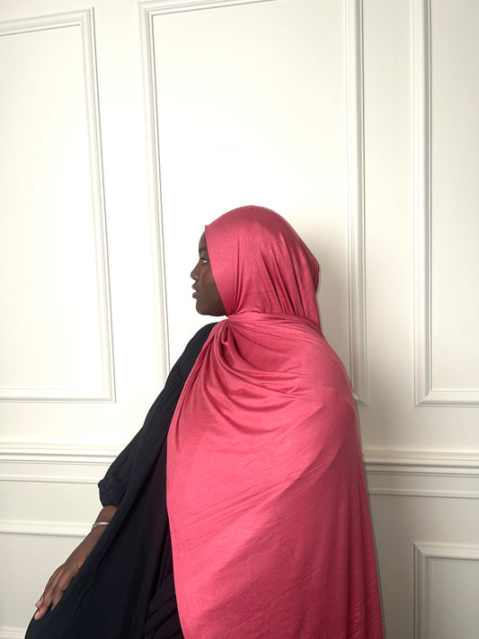 Hot Pink Premium Essential Jersey Hijab