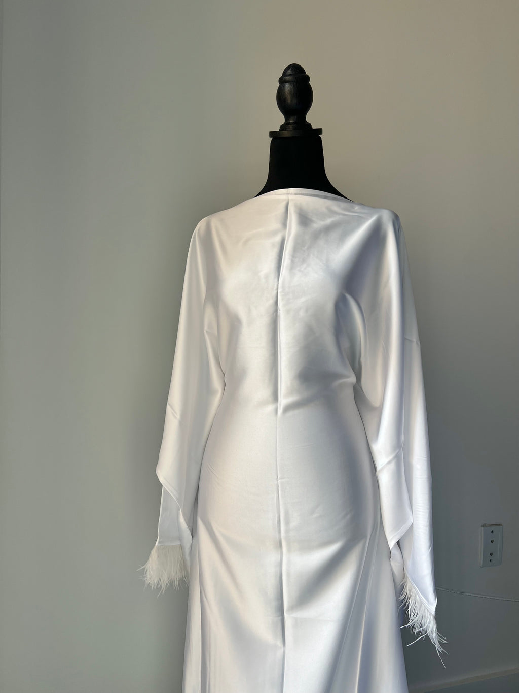 Bridal Feathered Abaya Set