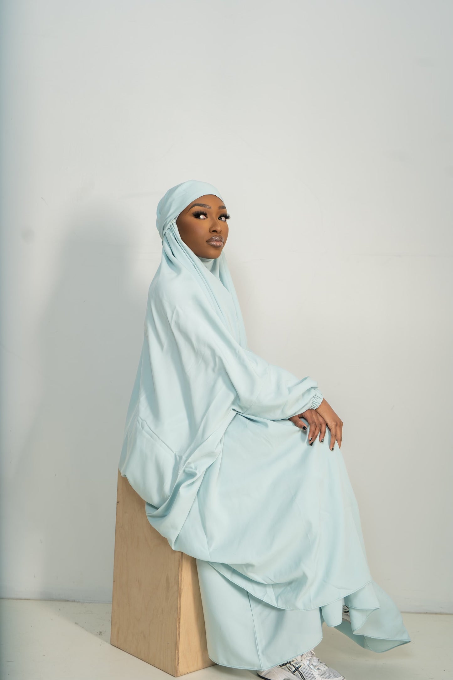 Mint Blue Two Piece Jilbab