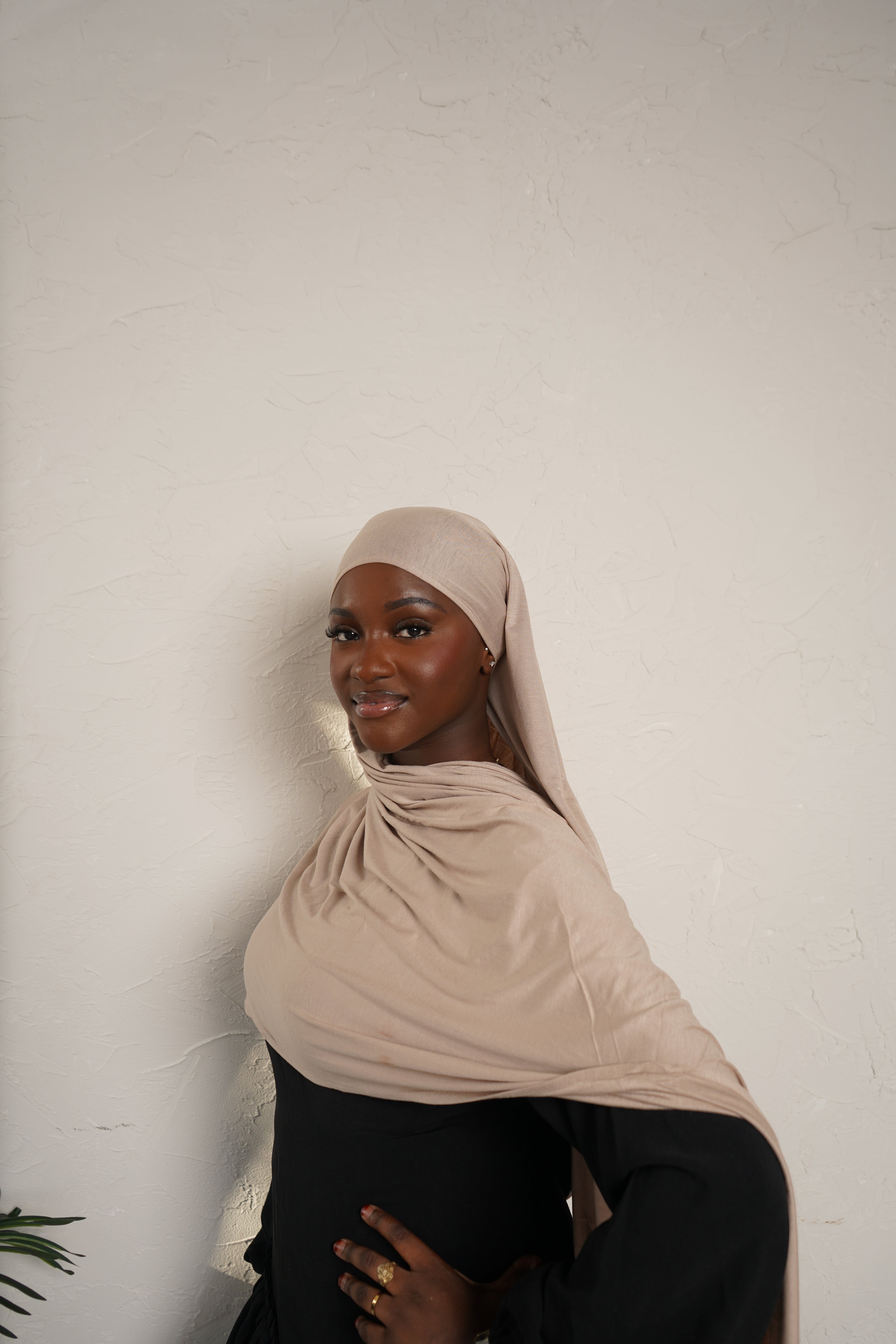 Beige Premium Jersey Hijab