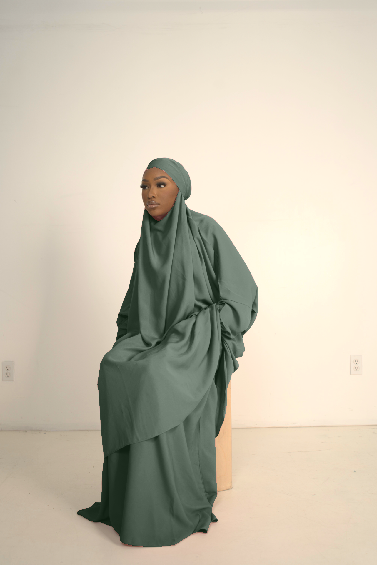 Sage Green Two Piece Jilbab