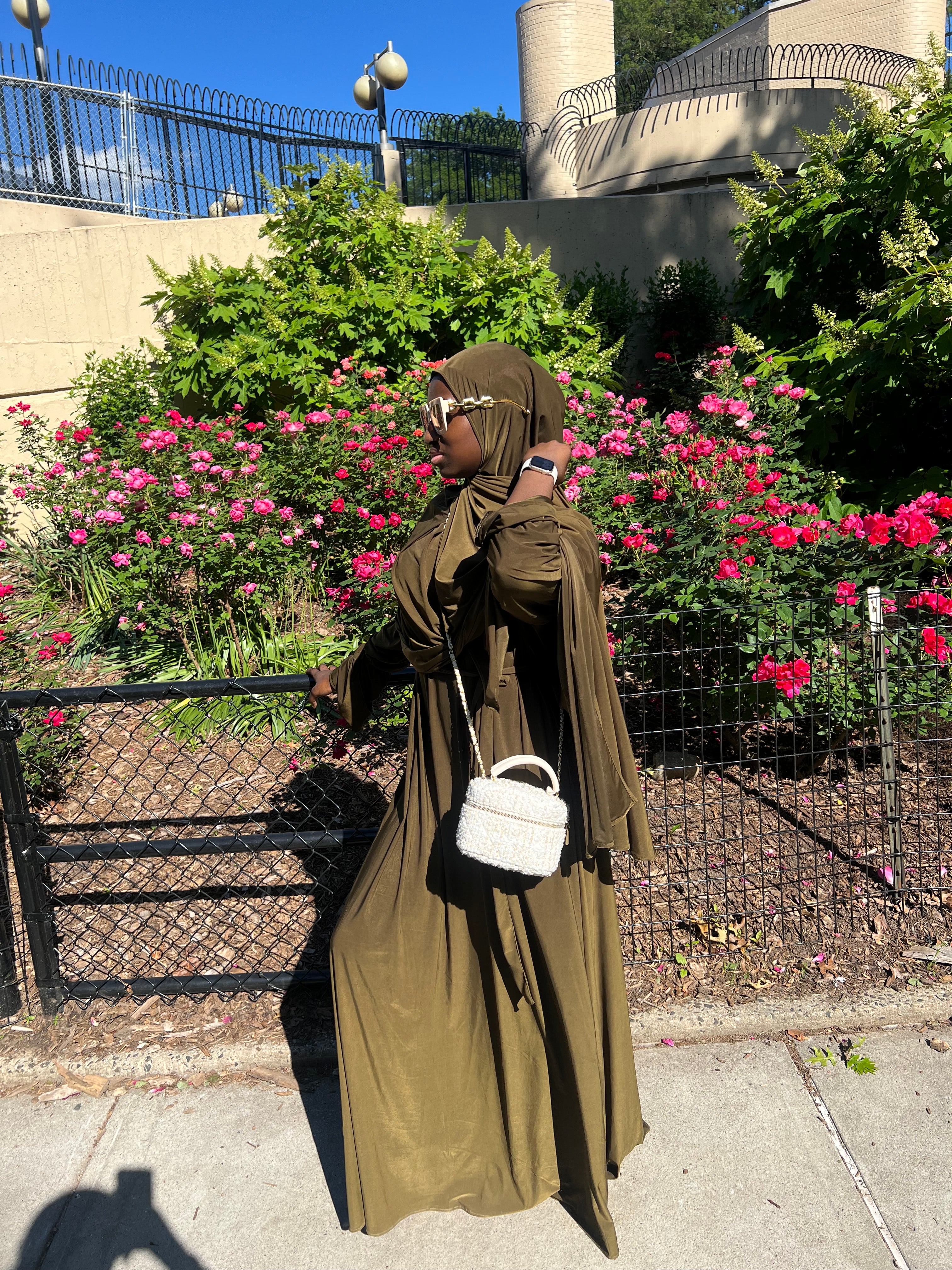 Olive Green Ruffle Essential Set