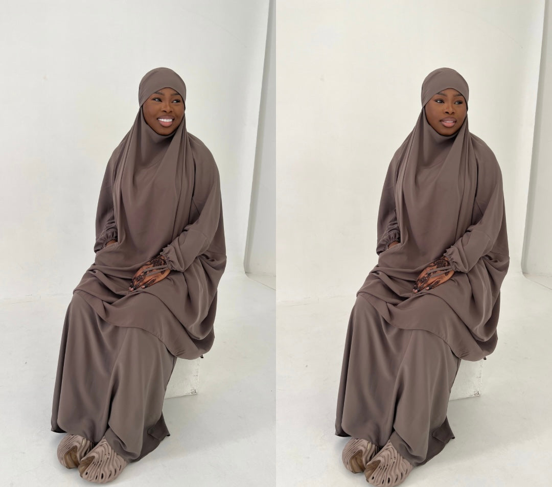 Taupe Two Piece Jilbab