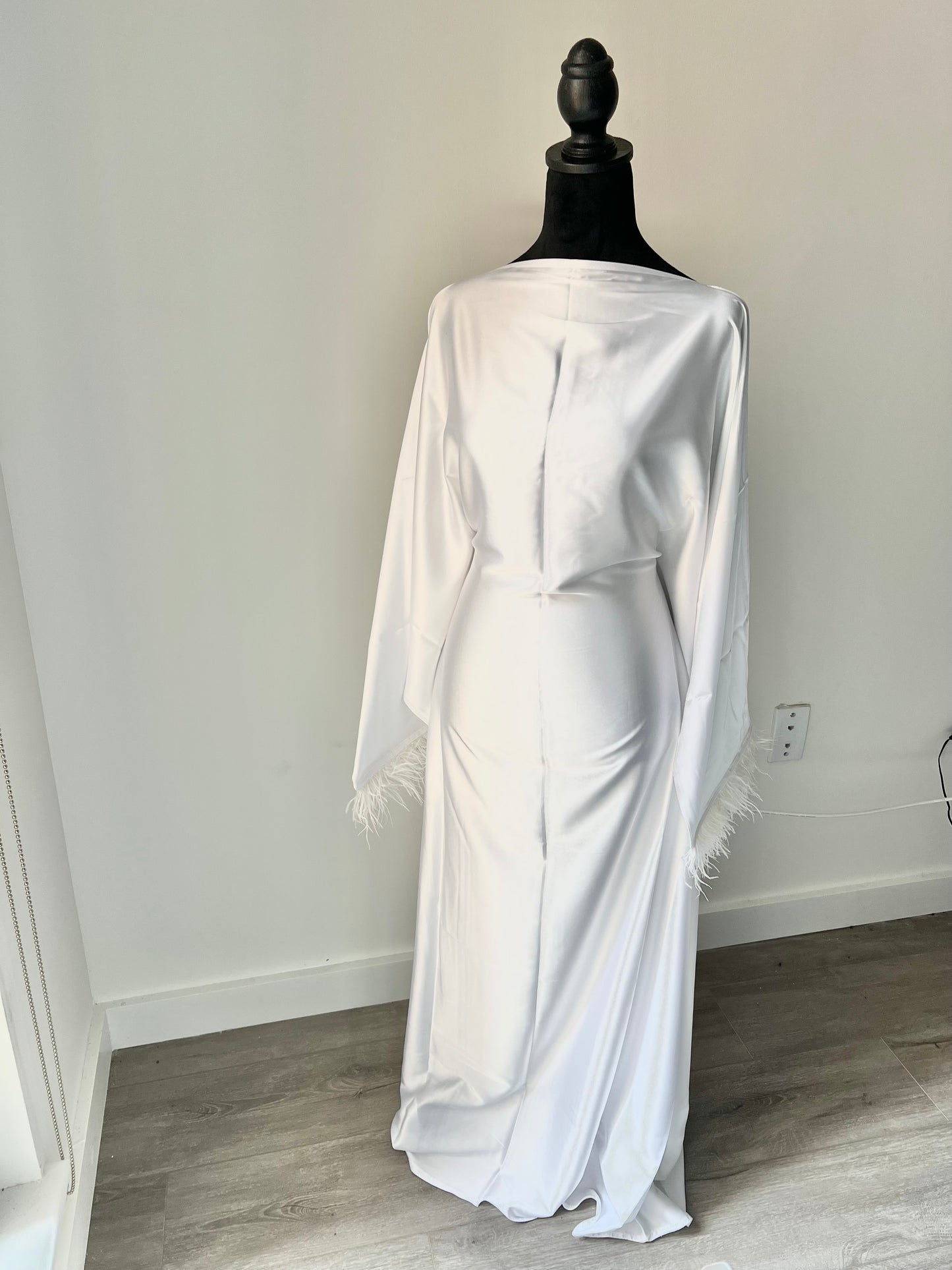 Bridal Feathered Abaya Set