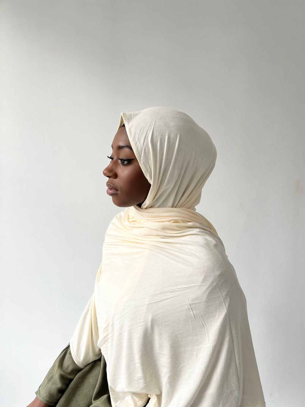 Off White Premium Essential Jersey Hijab