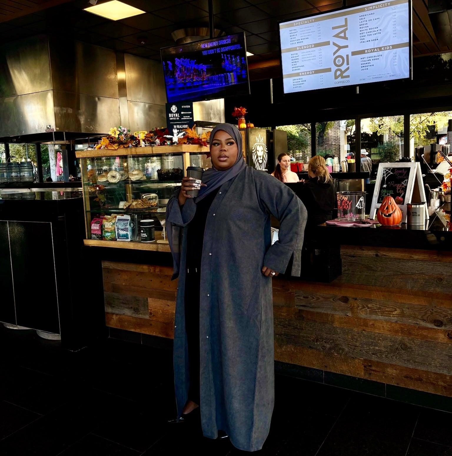 Corduroy Charm Coat + Hijab