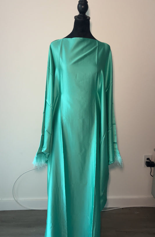 NEW Turquoise abaya+ hijab set