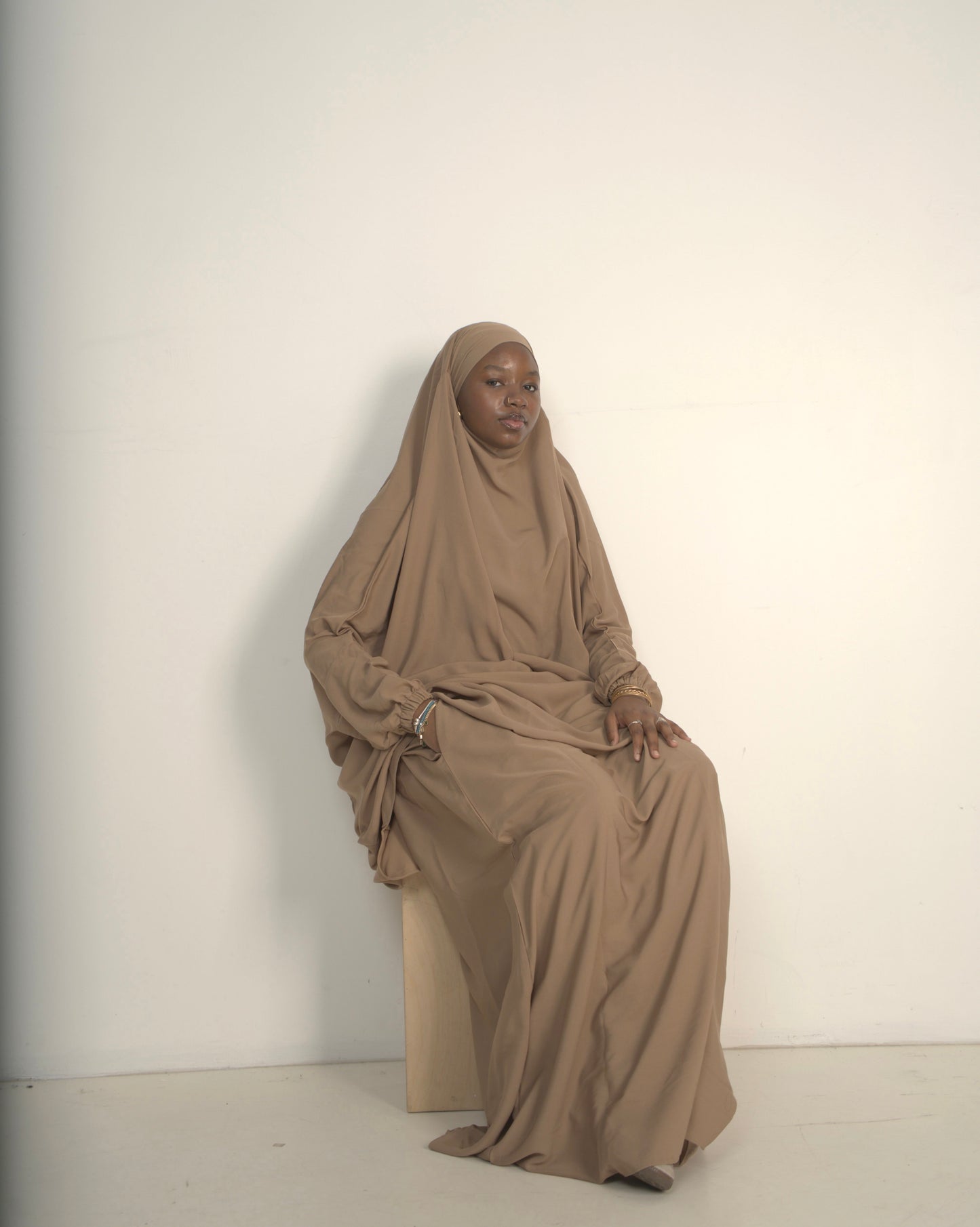 Beige Two Piece Jilbab