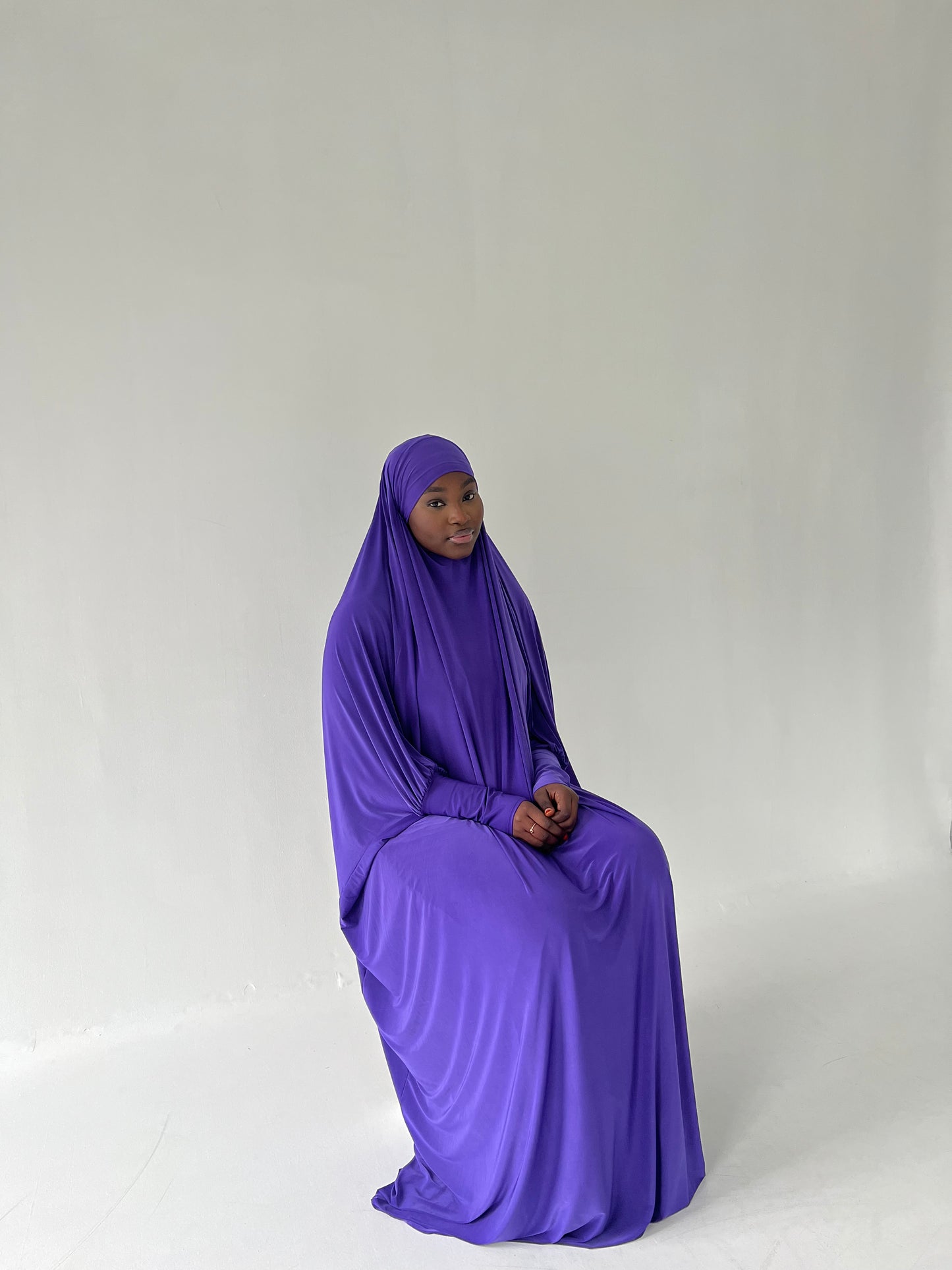 Purple inaya one piece jilbab