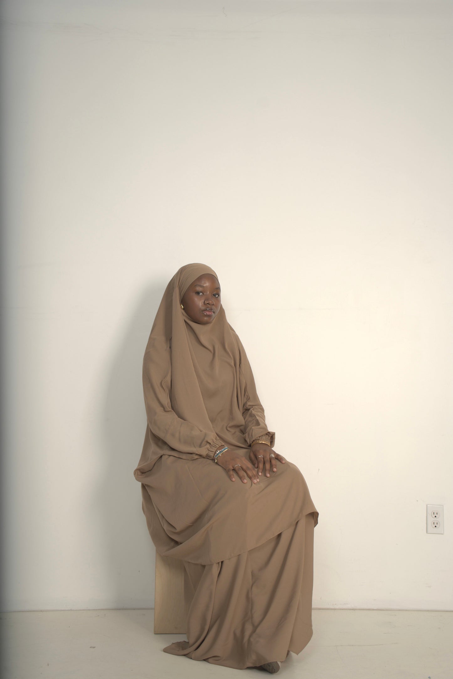 Beige Two Piece Jilbab