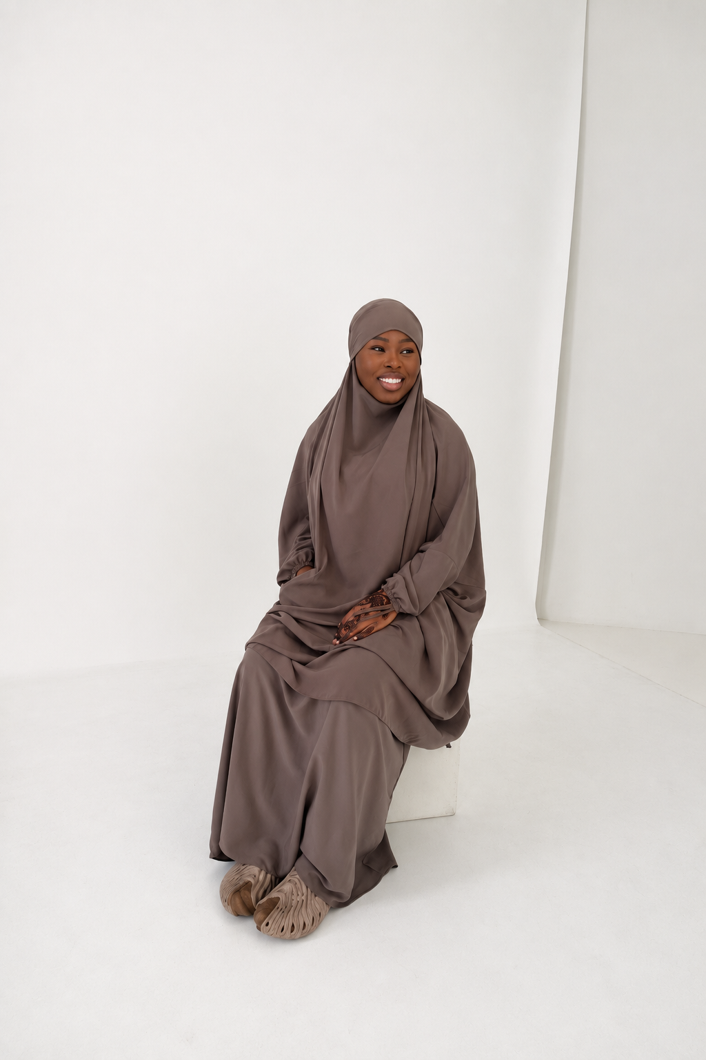 Taupe Two Piece Jilbab
