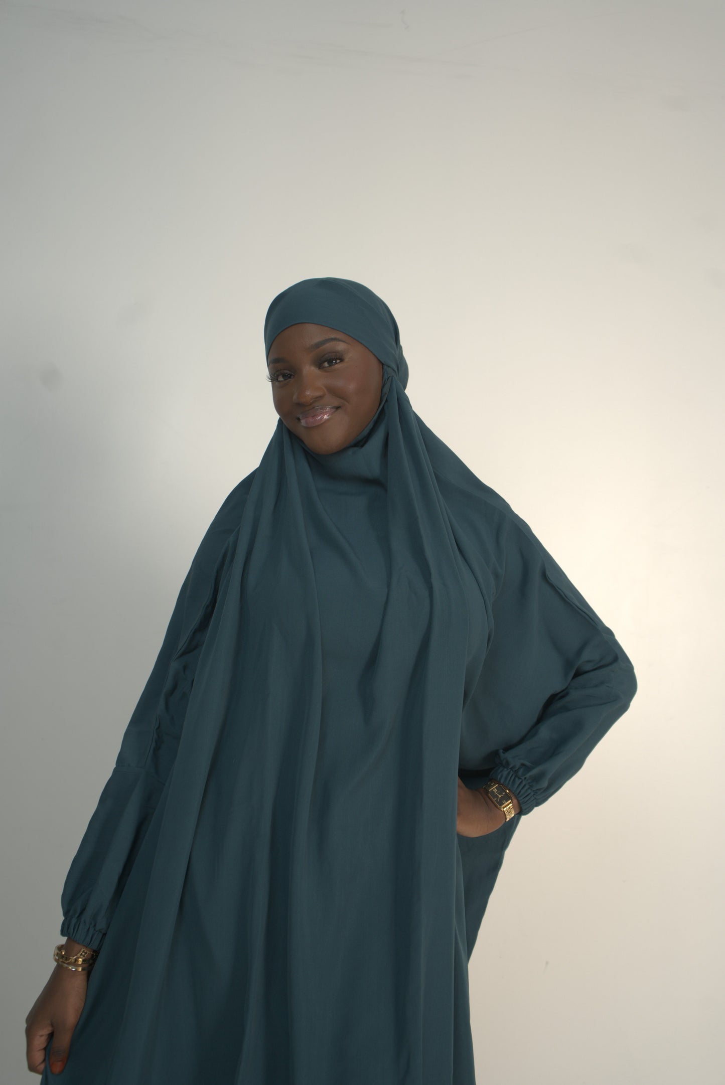 Teal Two Piece Jilbab