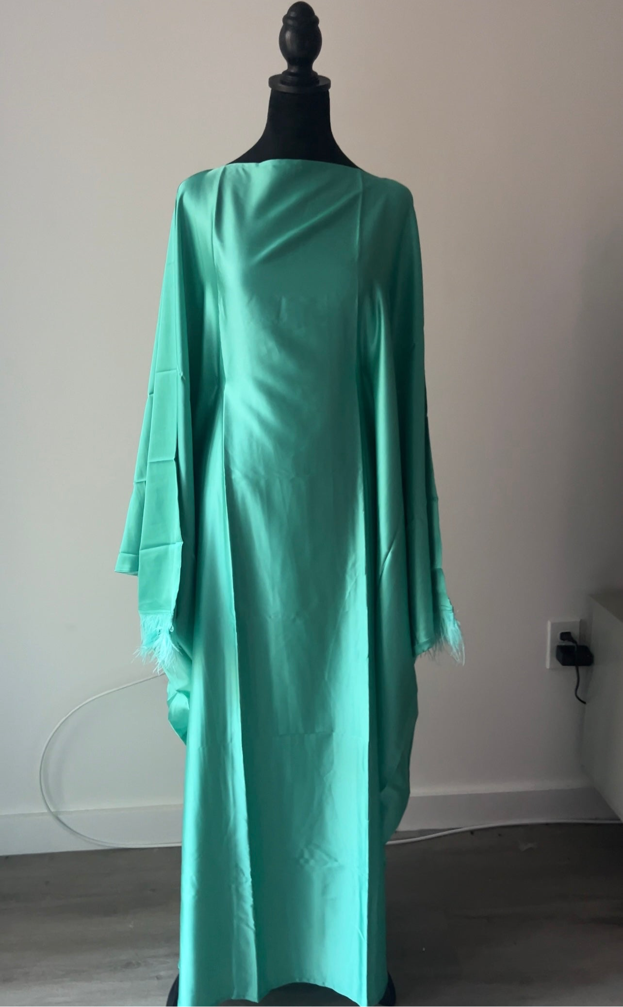 NEW Turquoise abaya+ hijab set