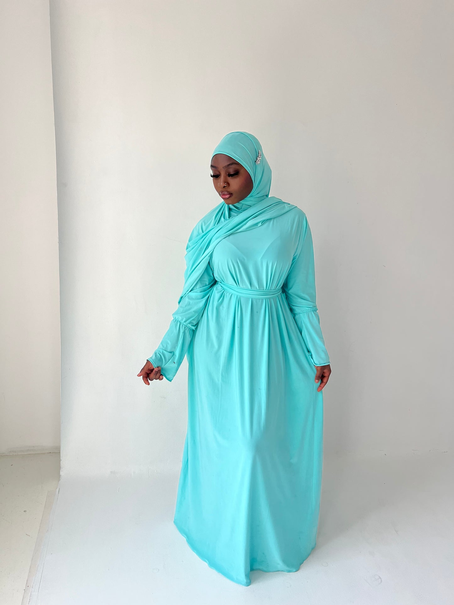 Mint Ruffle Sleeves Essential Set