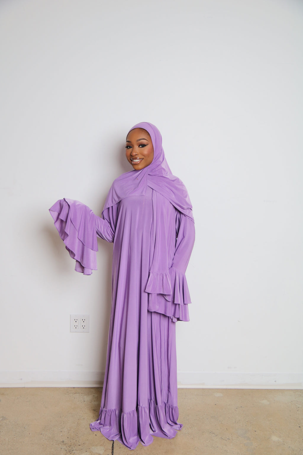 Lavender Double Ruffle Essential Set