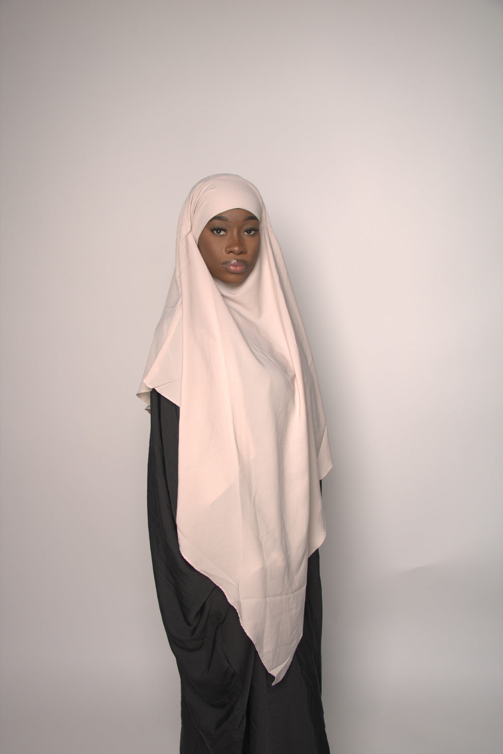 Off-White Khimar With Niqab Strings