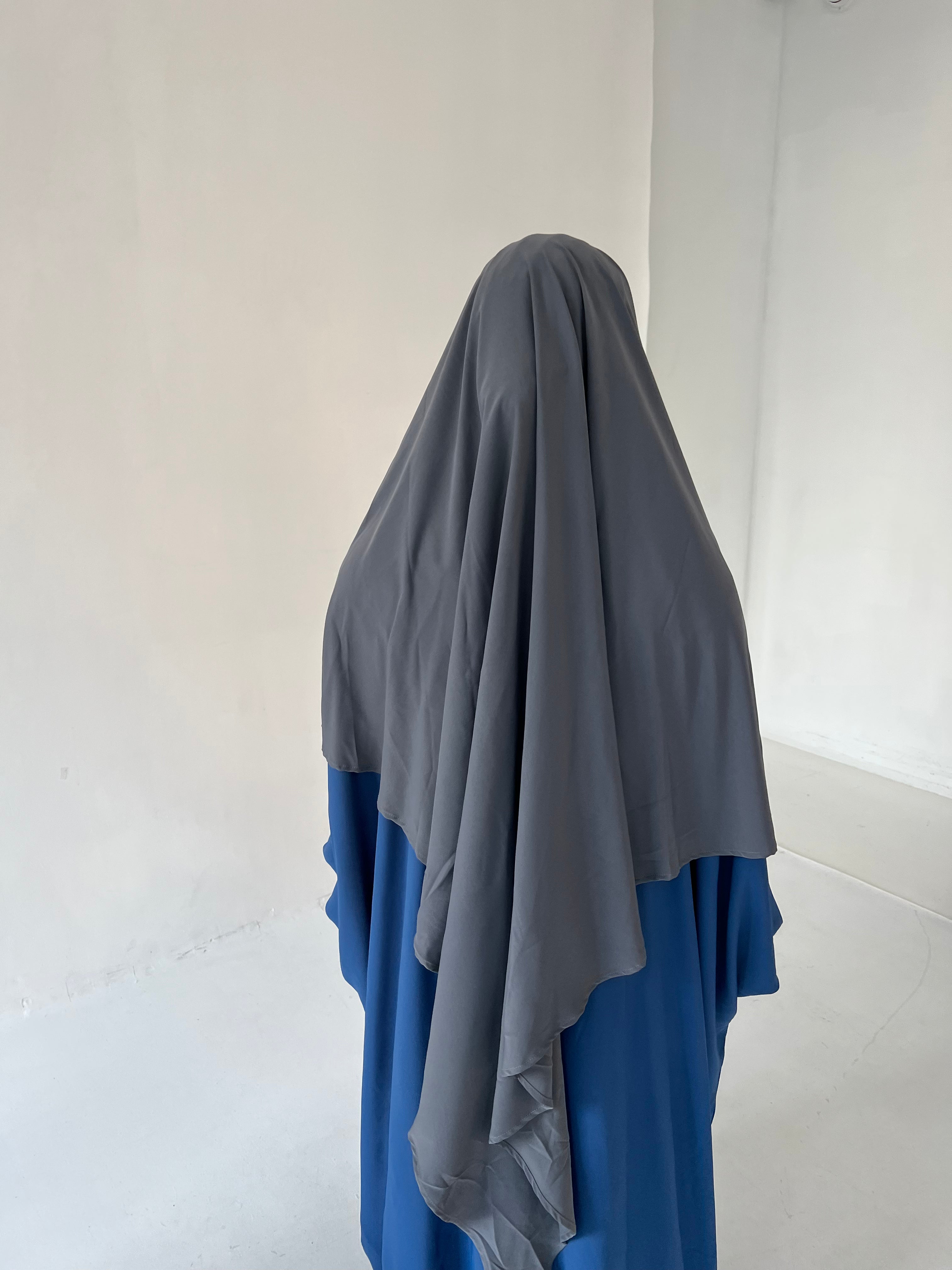 Dark Grey Diamond khimar