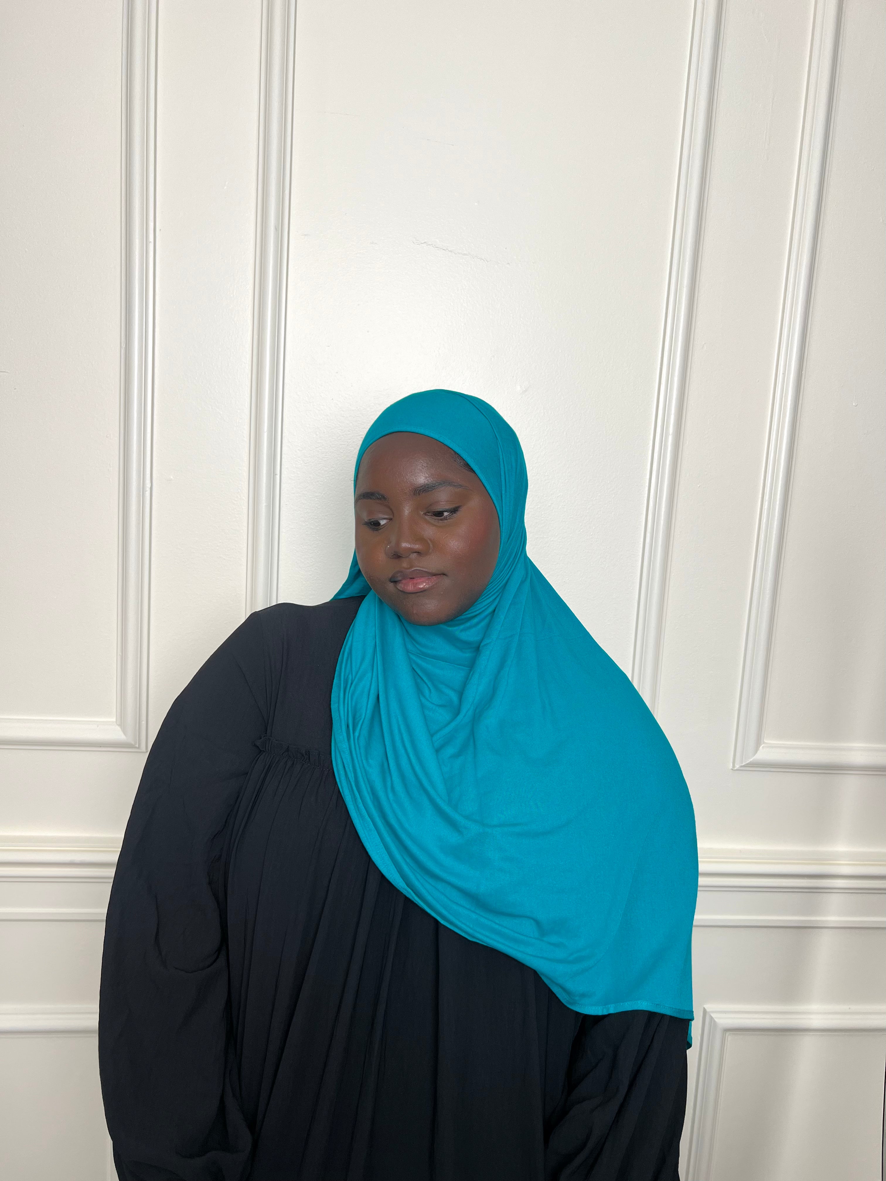 Tropical Blue Premium Essential Jersey Hijab