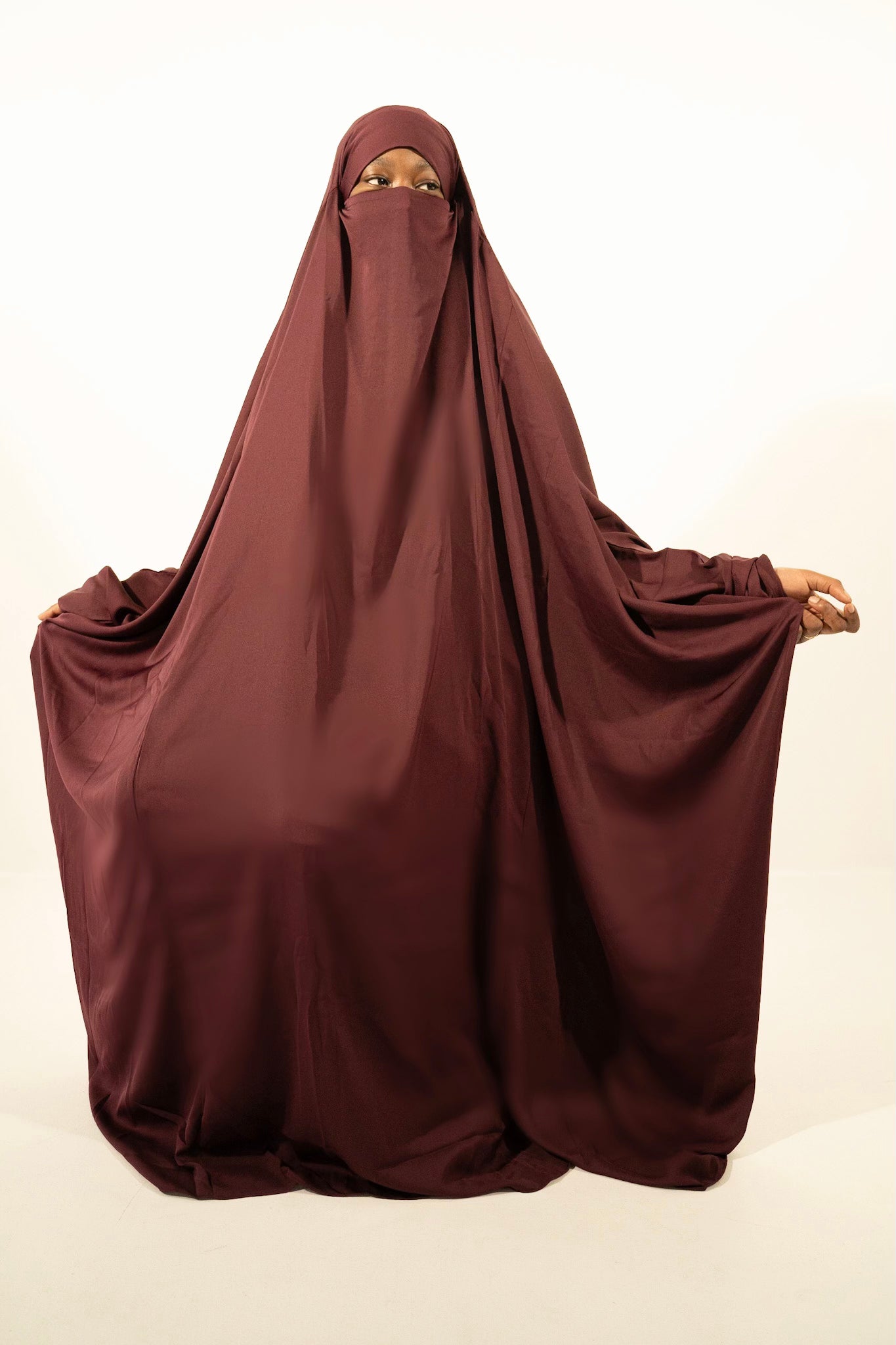 Extra wide long one piece jilbab