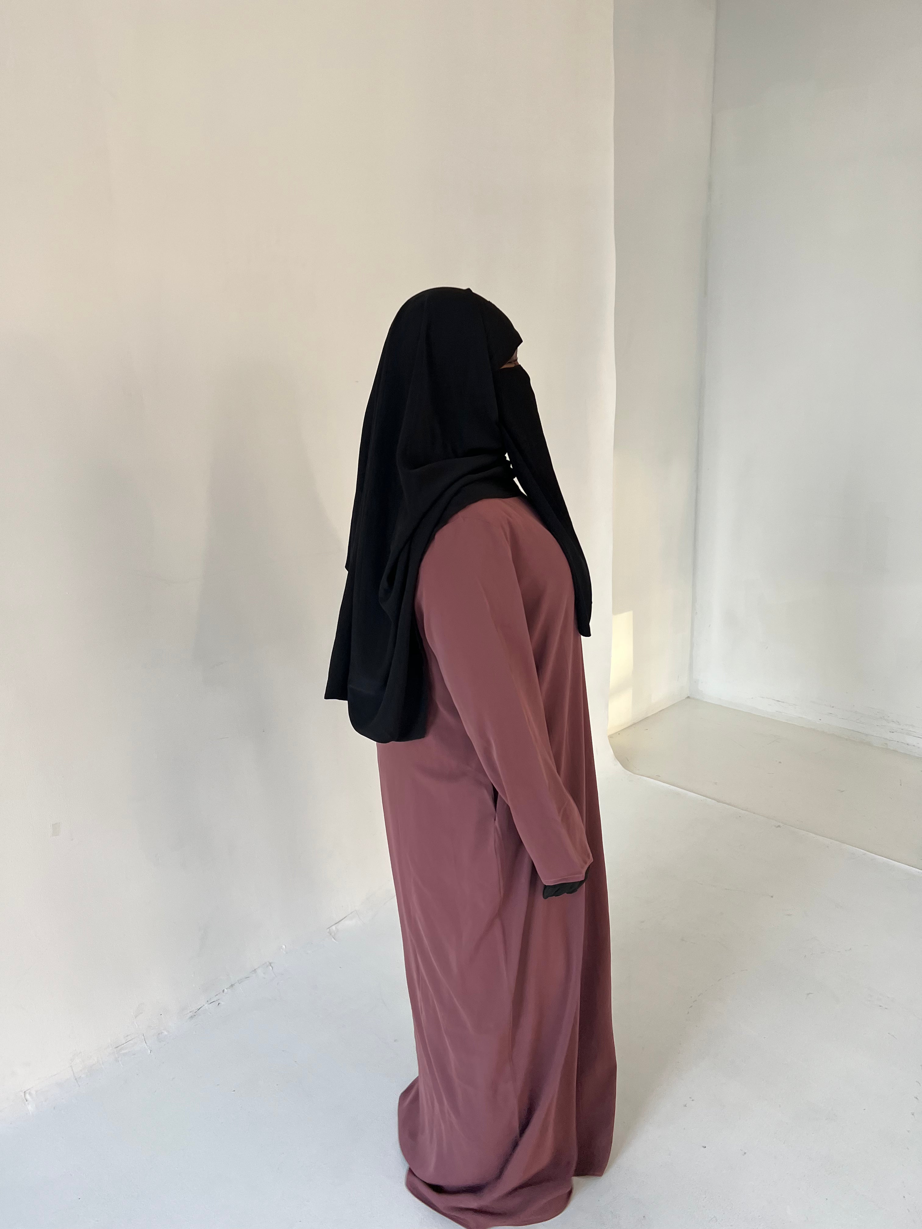 Ruby Purple Pocketed Lila Abaya