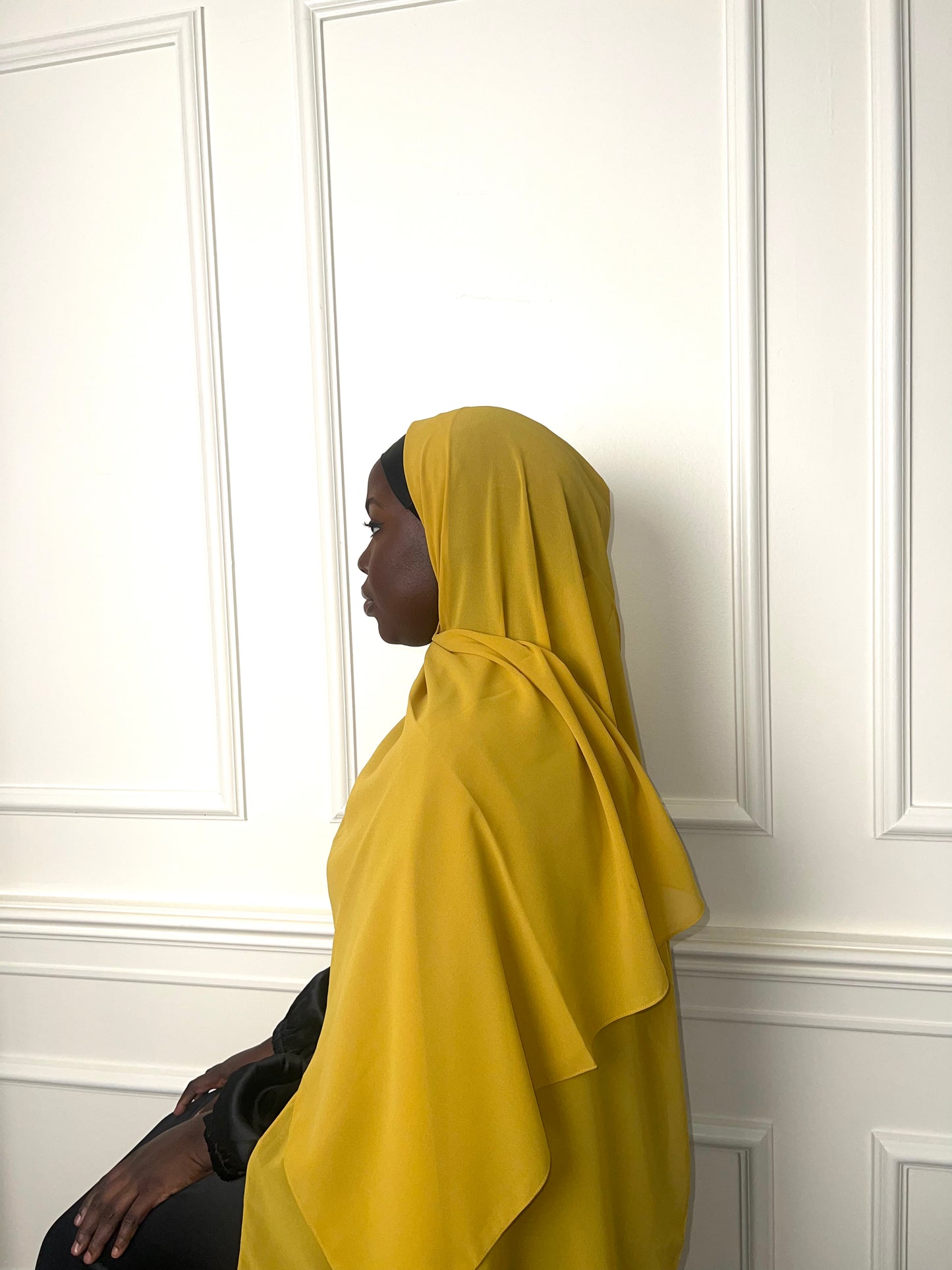Mustard Yellow Chiffon Hijab