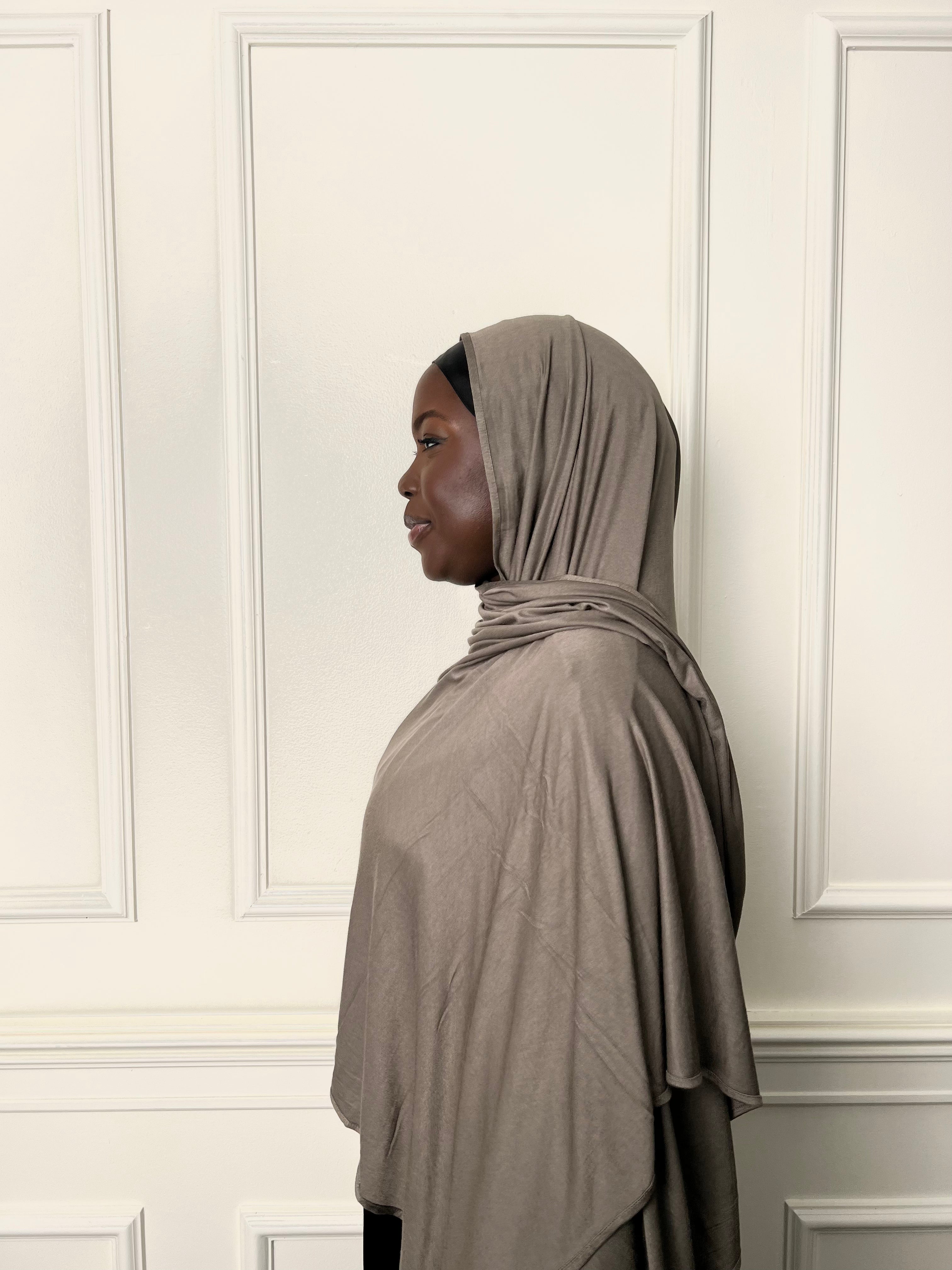 Ash Grey Premium Essential Jersey Hijab