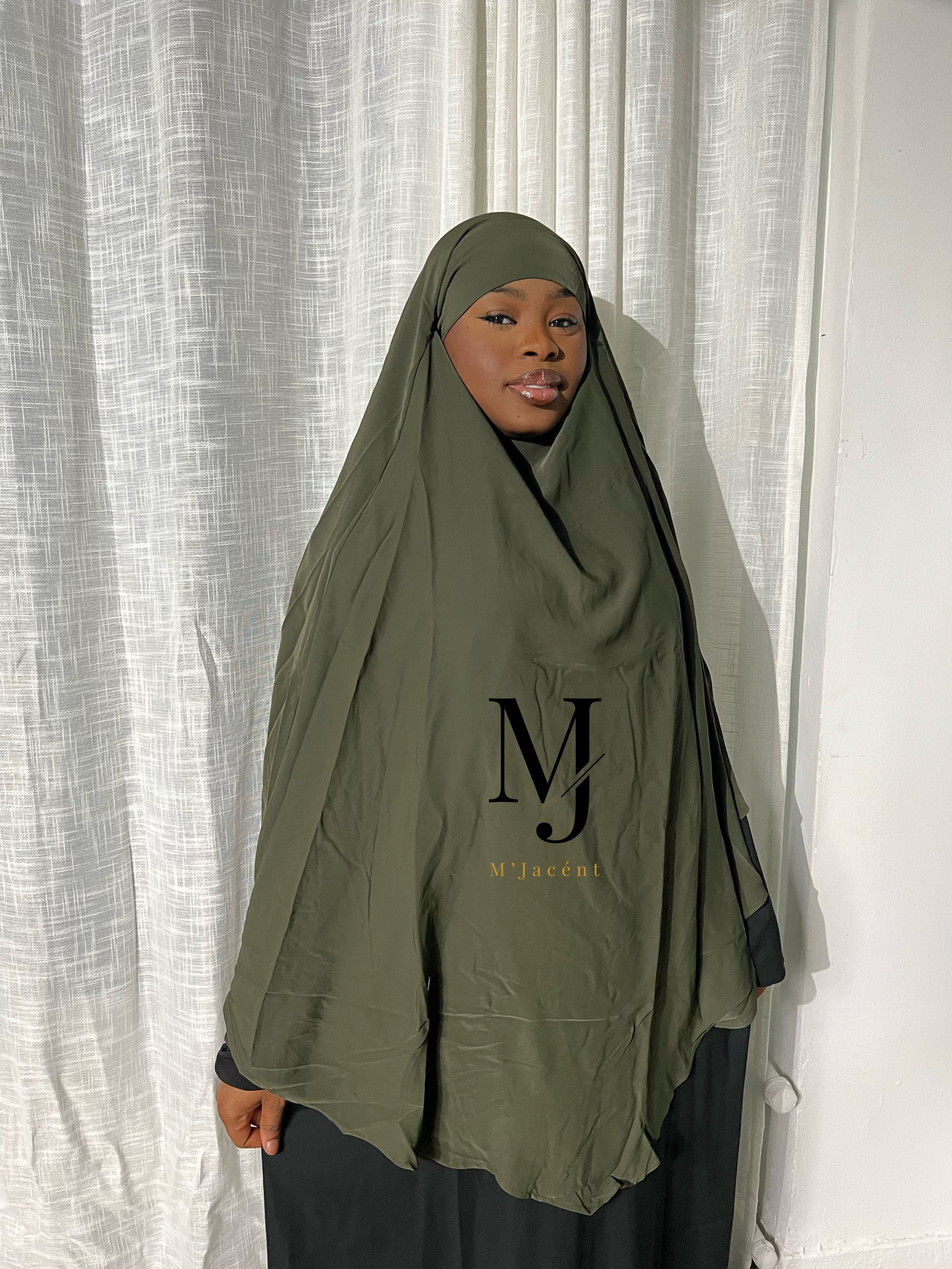 Olive Diamond Hijab Dress