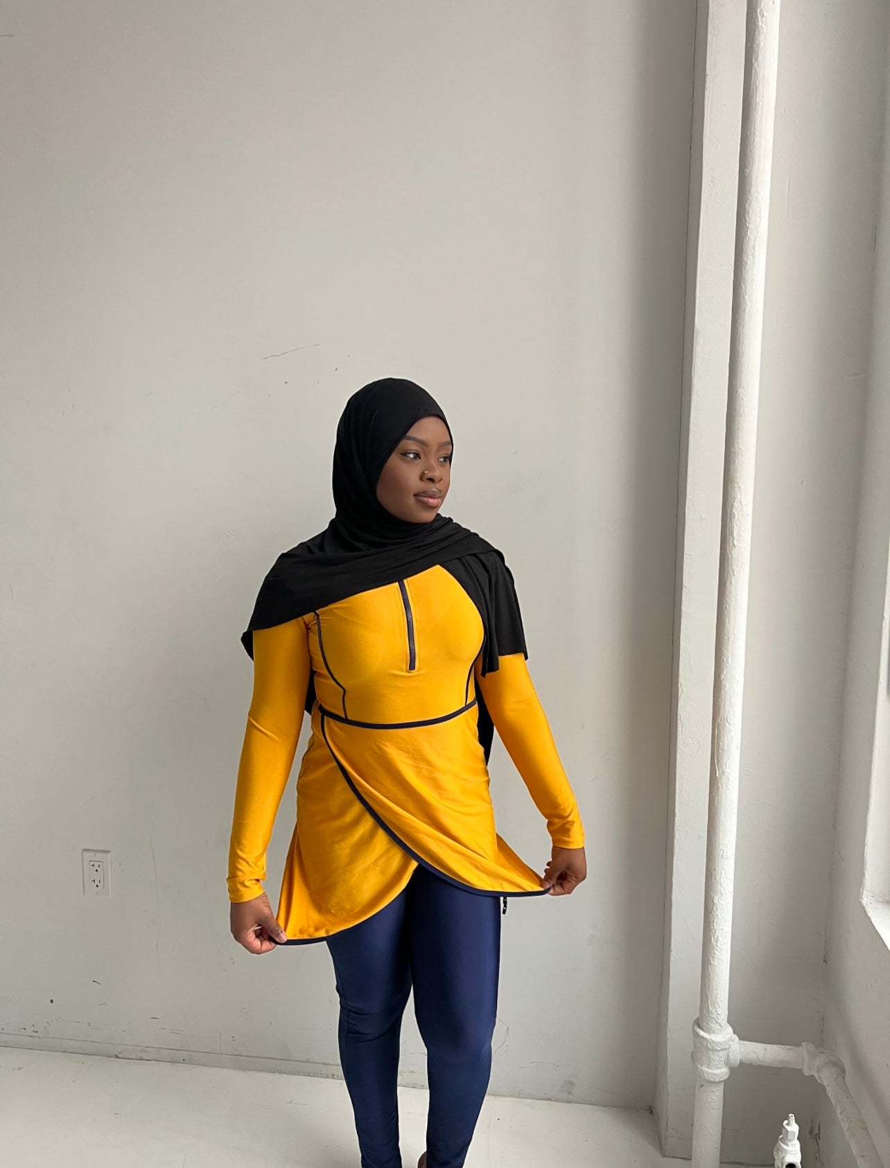 Golden Swim Suit for Muslim