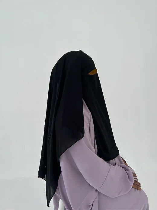 Long Two Layer Round Front Niqab