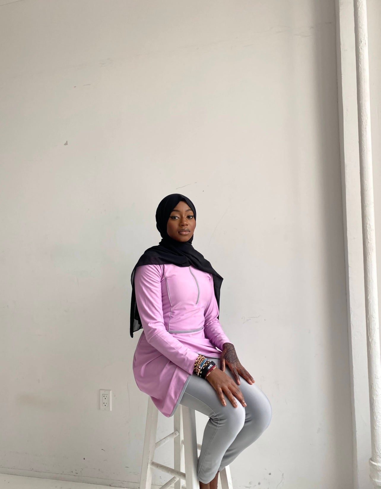 Lavender Swim Suit or Modest Muslim Swimwear