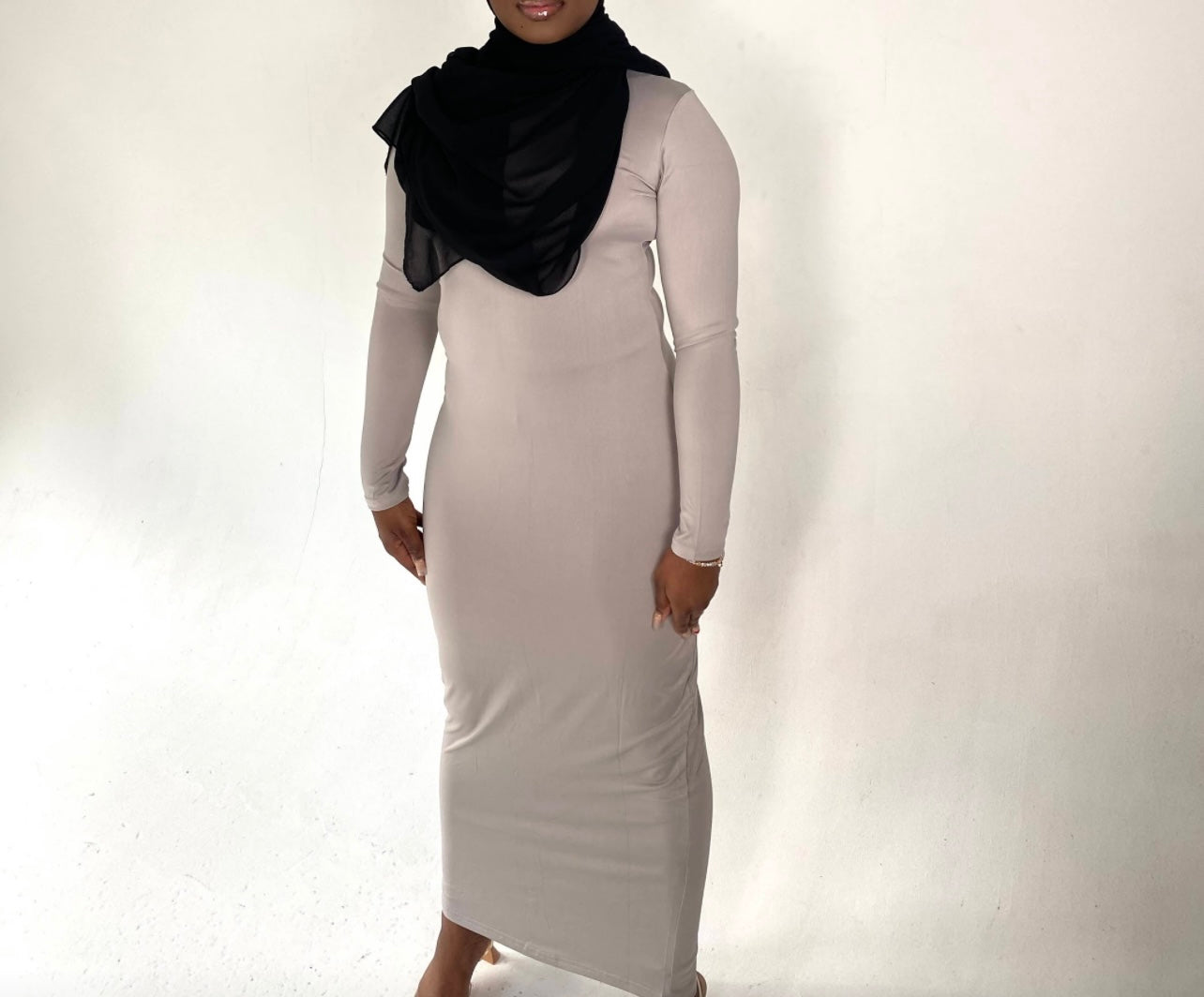 Light Taupe Large Fitted Jersey Undergarment